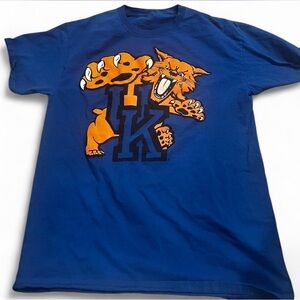 Vibrant Blue Wildcat Graphic Tee